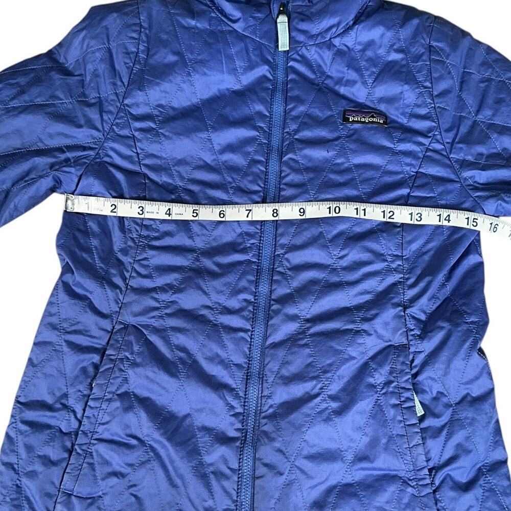 Patagonia Girls Kids Large 12 Quilted Jacket Blue Purple Lightweight Puffer Y2K - Picture 10 of 14